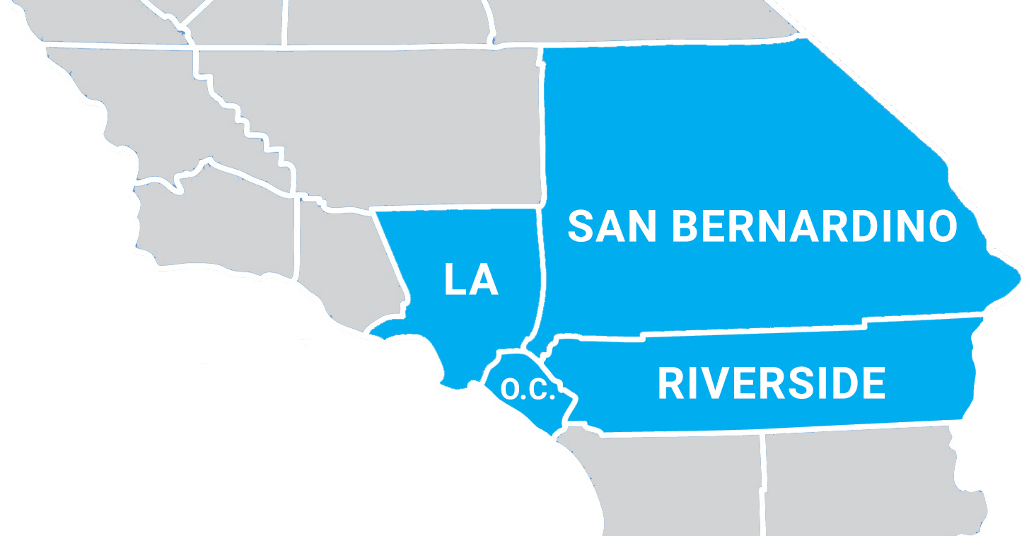 California map citrus janitorial service areas